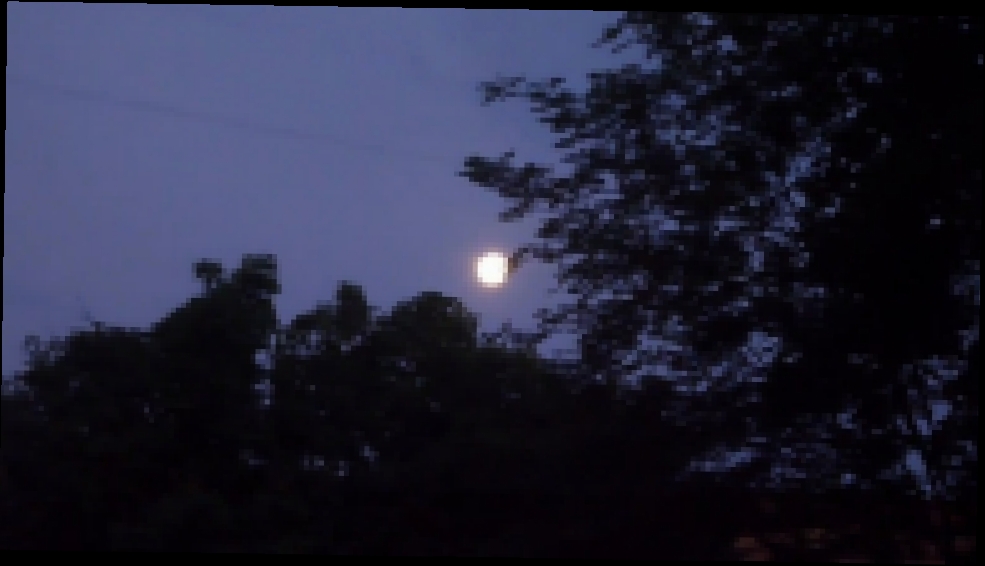 Видеоклип Раннее утро Рассвет Огромная Луна 04 06 2015 