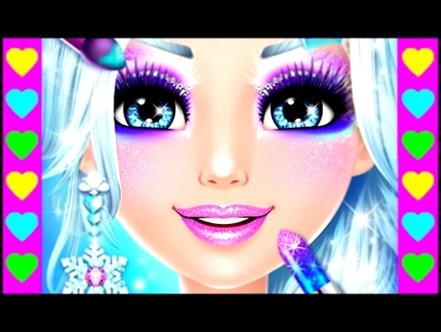 Мультики про Снежную Королеву для девочек! Делаем макияж Ледяной принцессе. Мультфильмы детям! 