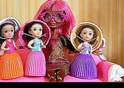 Нераскусимые кексики  от Джинджер или девочки-#mini Cupcake surprises #Мультики с куклами 