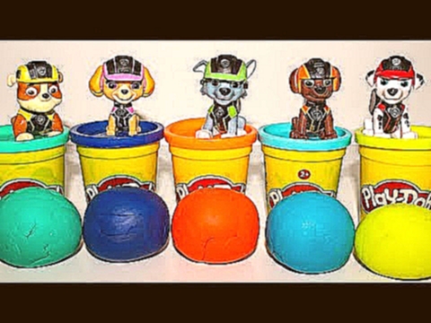 Щенячий патруль новые серии Развивающие мультики для детей Учим Цвета Paw patrol Play Doh Игрушки 