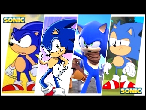 Sonic the Hedgehog Evolution in Cartoons, Movies & TV 2018 