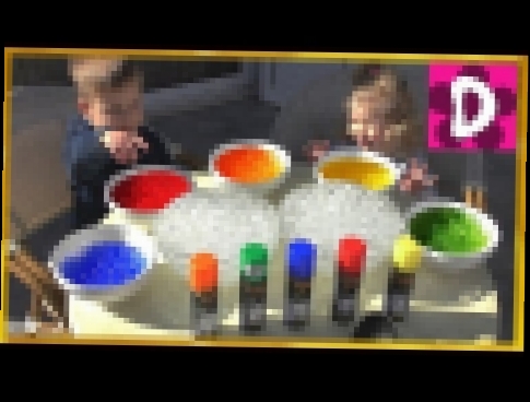 Красим ОРБИЗ в Разные Цвета!!! Интересное видео для Детей ORBEEZ coloring Invisible Polymer Balls 