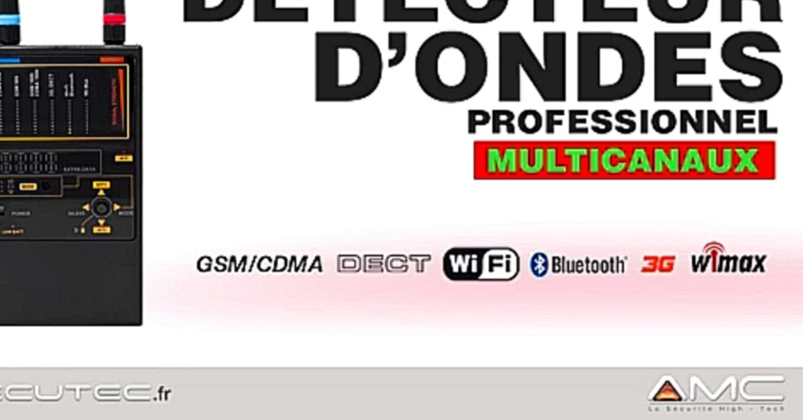 [SECUTEC] DÉTECTEUR DE FRÉQUENCES GSM : 2G 3G 4G LTE, WIFI, BLUETOOTH, WI-MAX, DECT 
