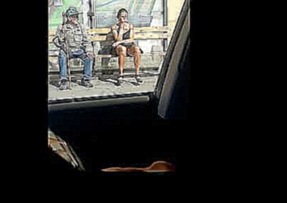 ПРИКОЛ. ТЁЛОЧКА. смотреть до конца. Пьяная баба.  drunk girl at the bus stop. Russian video 