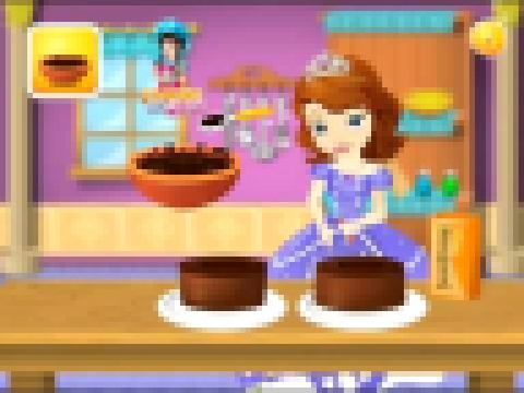 Мультик игра София Прекрасная готовит торт Sofia Cooking Princess Cake 