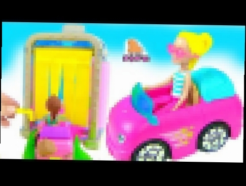 #BARBIE CAR WASH АВТОМОЙКА! Мультик про Машинки - Барби Мультик с Май Тойс Пинк  for kids 