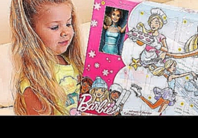 Диана открывает календарь Барби Diana Opens Advent Calendar with Barbie doll surprise for kids 