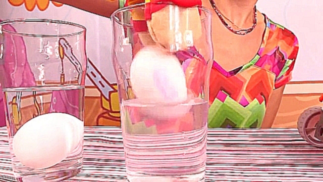 Мультфильм Фиксики: Фикси лаборатория: Эксперимент с яйцом в стакане 