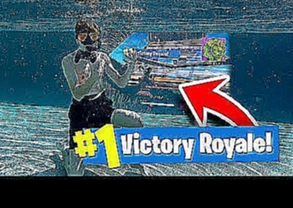 I Won a Game of FORTNITE UNDER WATER!! **NOT CLICKBAIT** 