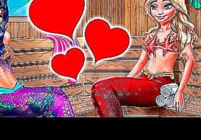 Girls Mermaids Ladybug &amp; Anna visit Sauna - Fun and Care Game for Princesses 