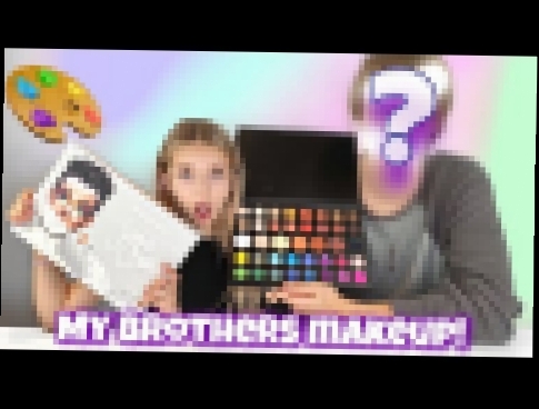 DOING MY BROTHERS MAKEUP | James Charles Palette | Quinn Sisters 