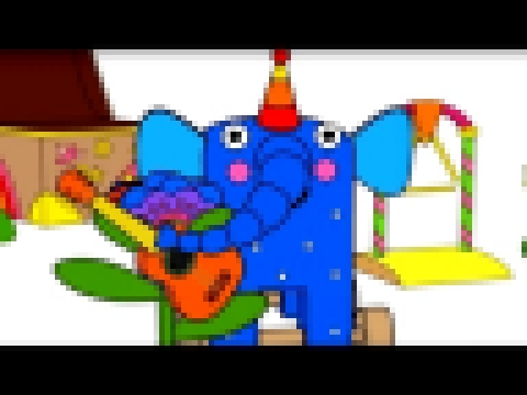 Раскраска Деревяшки - Музыка - серия 8 - развивающий мультик для малышей - Учим цвета 