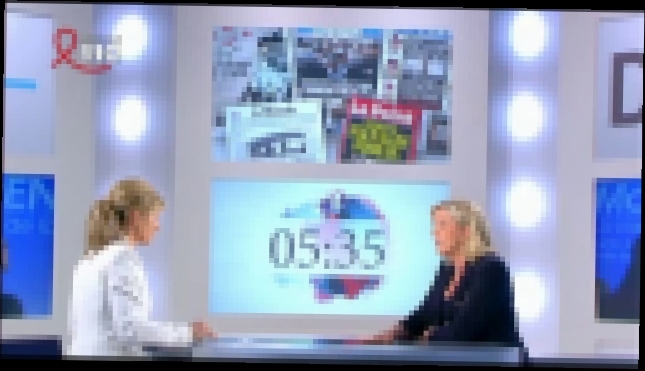 Видеоклип Marine Le Pen - Dimanche+ Anne-Sophie Lapix 1 avril 2012 