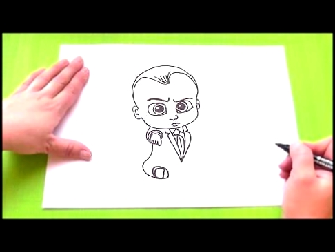 THE BOSS BABY cartoon coloring book Video for children Босс молокосос мультик раскраска 