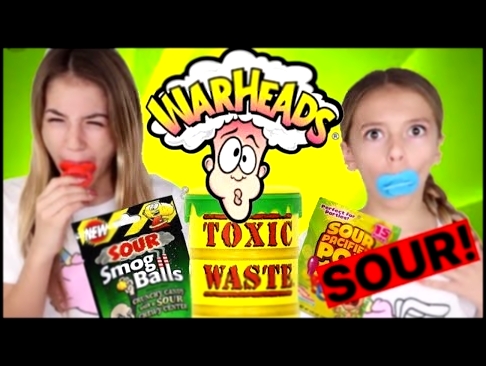 EXTREME SOUR CANDY CHALLENGE!!! Warheads &amp; Toxic Waste  | Quinn Sisters 
