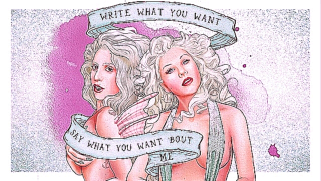 Видеоклип Lady Gaga feat. Christina Aguilera - Do What U Want (illustrated lyric video by Mr.GM)  HD 