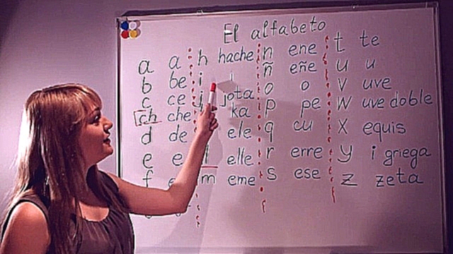 Видеоклип EL ALFABETO ESPAÑOL. Испанский алфавит. Испанский язык. Урок 1. Для начинающих и новичков  