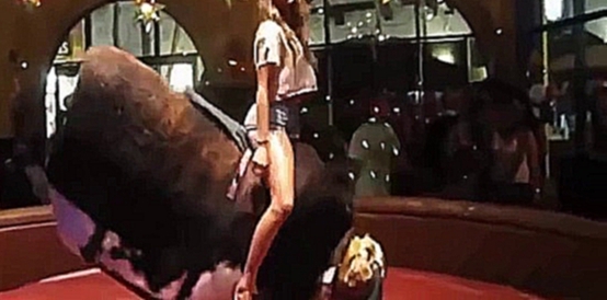 Funny videos - Hot girl mini Skirt riding Mechanical Bull Fails - Funny fails Girls 