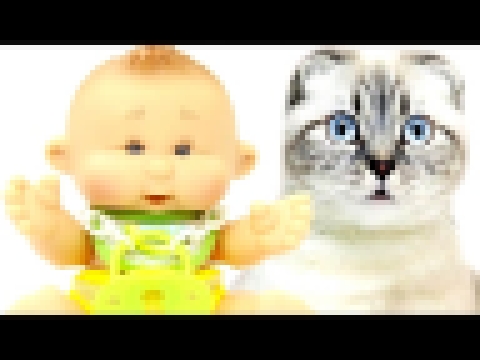 Дочки-Матери Кукла Пупс Антошка и котик Развивающий мультфильм для детей Мультик Игрушки для девочек 