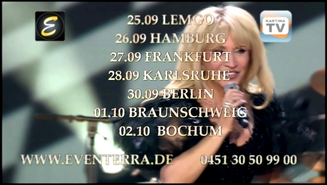 Видеоклип Ирина Аллегрова в Германии 2014 с программой "На Бис". 