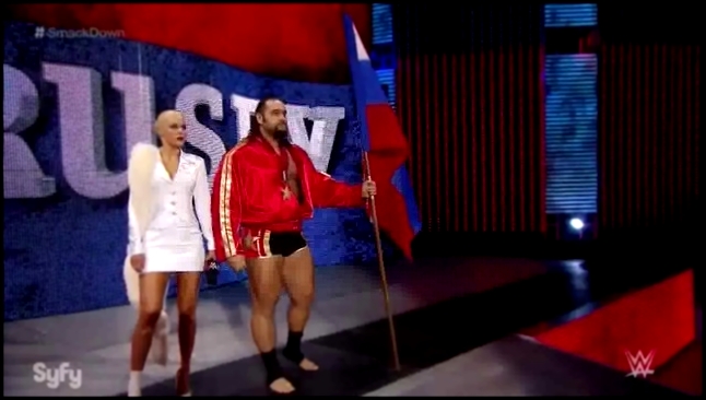 WWEWM ВВЕ Смекдаун 02.04.2015 - Сегмент с Джоном Синой, Русевым и Ланой  