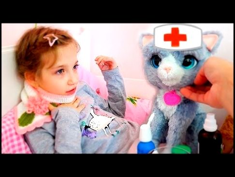 Влог Настя Заболела! Смотрим Мультики Пьём лекарства Новые куклы пупсики для девочек Видео для дете 