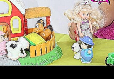 Мультик про КУКОЛ для ДЕВОЧЕК  из игрушек: Как Принцесса Каролина летала в гости на Веселую Ферму . 