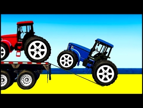 Мультики про машинки Цветные Машинки Едет Синий Трактор песенка для малышей Мультфильмы для детей 