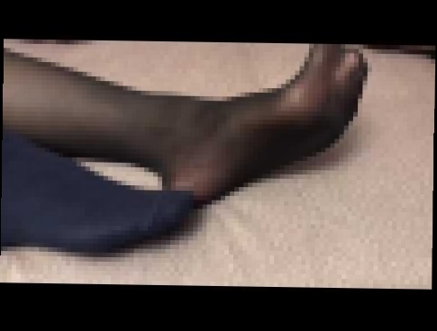 Kristina Kot - ножки в чёрных колготках и носочках|| black nylon 