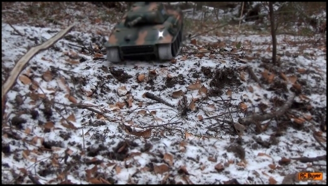 Радиоуправляемый танк Heng Long Panther Пантера PRO, зимний лес 