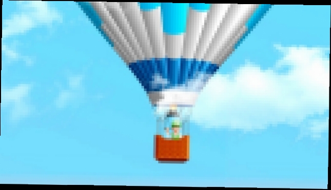 Мультик раскраска - Винтик летает на воздушном шаре  