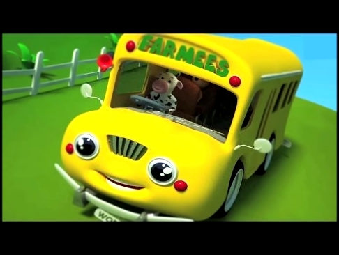 Колеса на автобусе | рифмуется учиться и петь | дошкольные песни для детей 