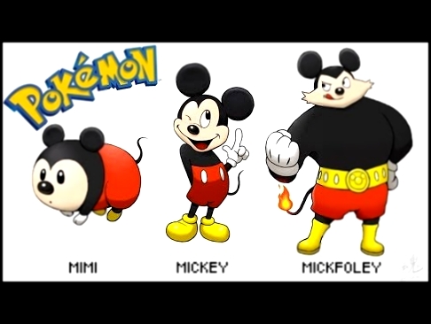 Artist Turns 19 Famous Disney Characters Into Evolving Pokemon 