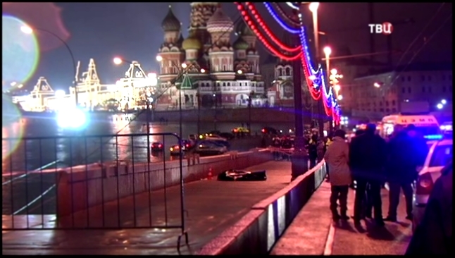 Видео убийства Немцова с камеры наблюдения 