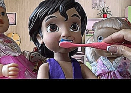 Мультик с куклами, Аладин чистит зубы, Развивающее видео для детей, Зачем чистить зубы? 
