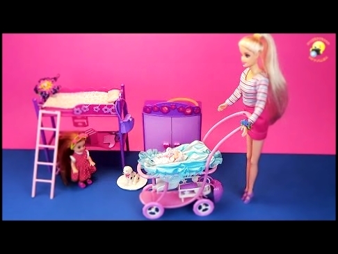 Беременная кукла с коляской и щенком. Игровой набор / Pregnant doll with a puppy. Game set for girls 