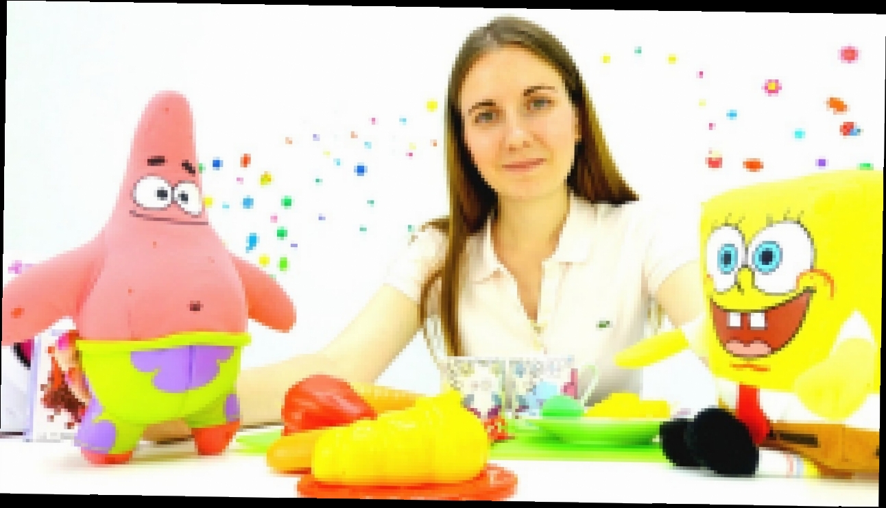 Видео для девочек: Спанч Боб квбратные штаны учится готовить. Мультики с игрушками. ГУБКА боб ИГРЫ 