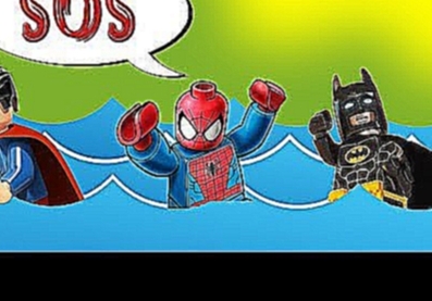 12 подвигов супергероев. Подвиг №11. Бэтмен, Джокер, Человек паук. Лего. Мультики для детей 2017. 