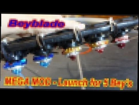 Beyblade- Mega MOD - launch for 5 beys | Бейблейд мега МОД  для 5 Беев 