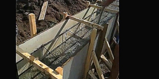 Заливка бетона с вибратором 