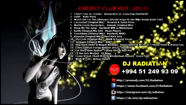 Видеоклип ♫ ENERGY CLUB MIX (2013) ♫ ★ Dj Radiation ★ 
