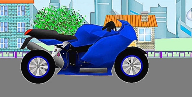 Развивающие мультики. Сборник мультфильмов про мотоциклы. 