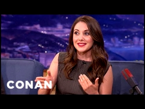 Alison Brie Attended A Nudist College | CONAN on TBS 