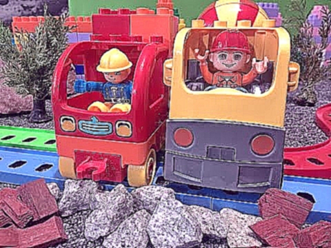 Про машинки. Мультики про паровозики и поезда. Авария на железной дороге. Лего мультик. 