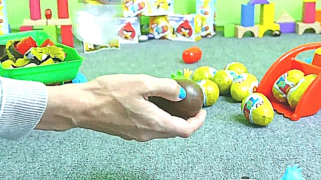 Мультфильм про машинки и яйца Angry Birds - Surprise Eggs 