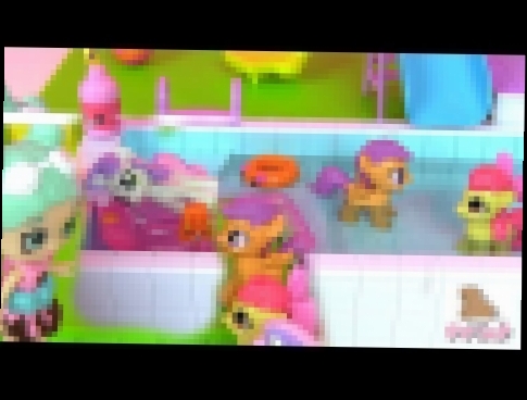 Май Литл Пони Мультик MLP Шопкинс на Русском Pool & Sun Deck! Видео для Детей. Игрушки для Девочек 