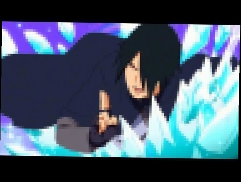 Саске использует стихию льда в аниме Боруто 