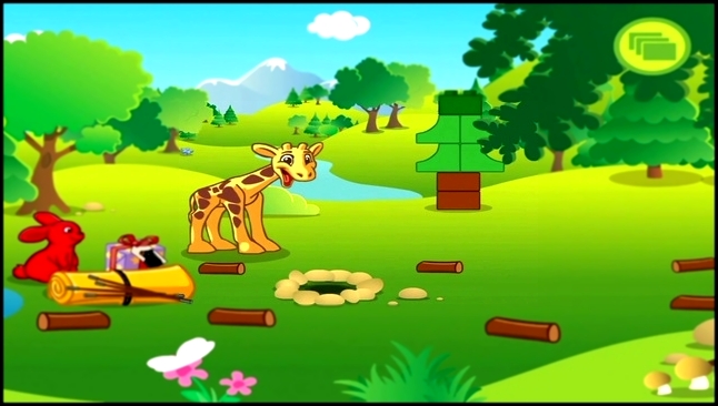 Лего заповедник для детей   Путешествие жирафа и кролика  Обзор детского Lego приложения 
