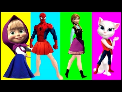 Wrong Dress for Anna, Masha, Talking Angela and other Favorite cartoon heroes!! 