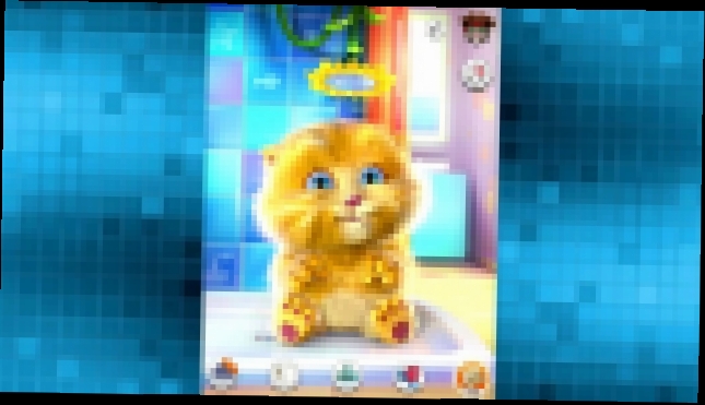 Видеоклип Джинджер - рыжий говорящий котик. Весёлое видео для детей Talking Ginger 